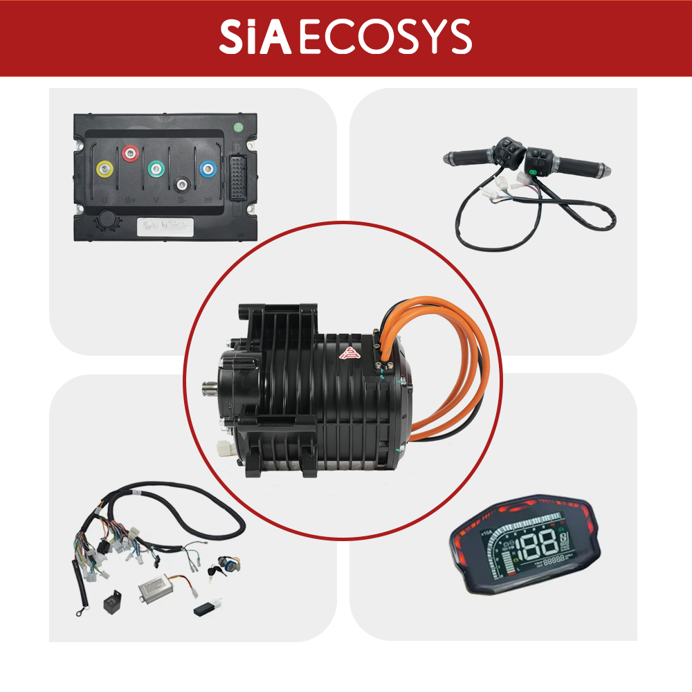 Mid Drive Motor Kit 72V 3000W - QSMOTOR QS138, комплект центрального двигателя мощностью