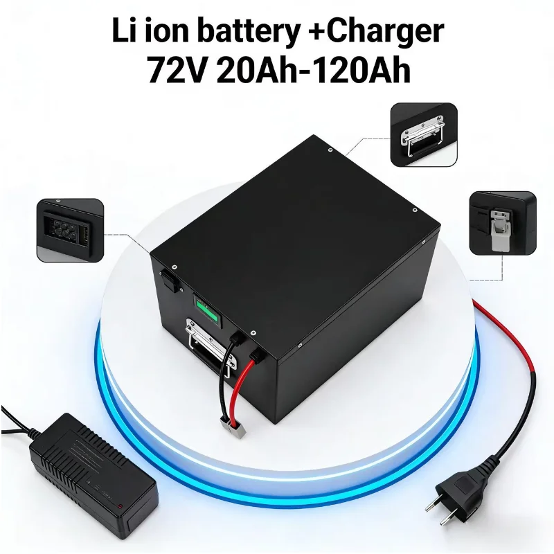 60V 30Ah Electric Scooter Battery - Литий-ионный аккумулятор 17S 60В 20Ач-120Ач, мощный