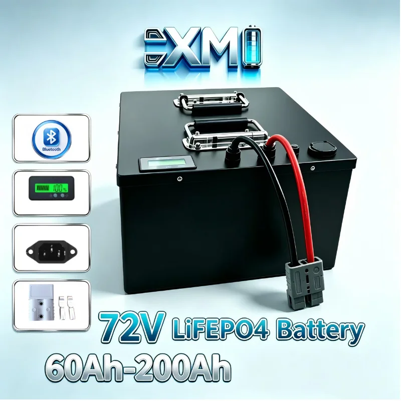 72V 60Ah Lifepo4 Battery Pack - Литий-железо-фосфатный аккумуляторный блок 24S 72В, 50-200
