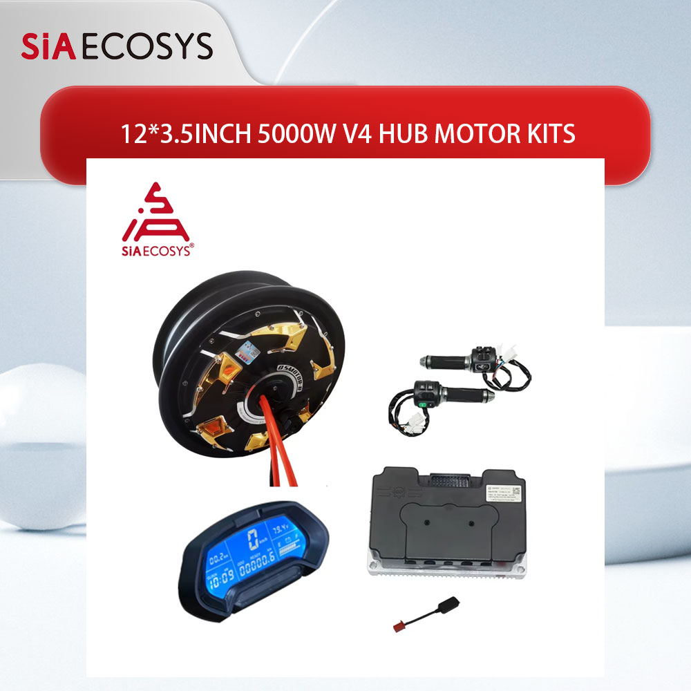 Electric Motorcycle Conversion Kit 72V - Двигатель QS 12*3,5 дюйма 5000 Вт