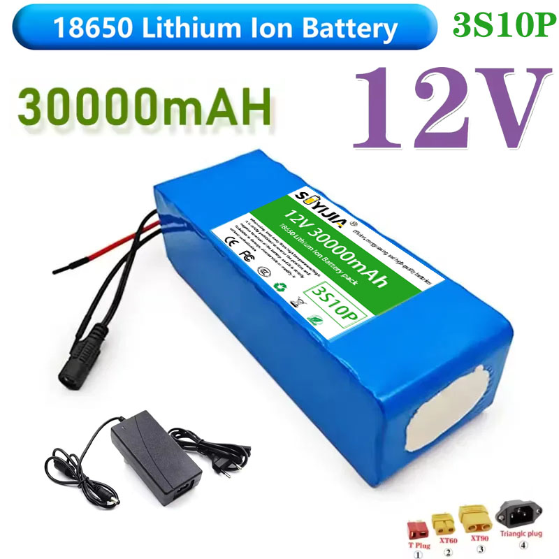 60V 30Ah Electric Scooter Battery - Аккумулятор 12В 30Ач 3S10P для 12В