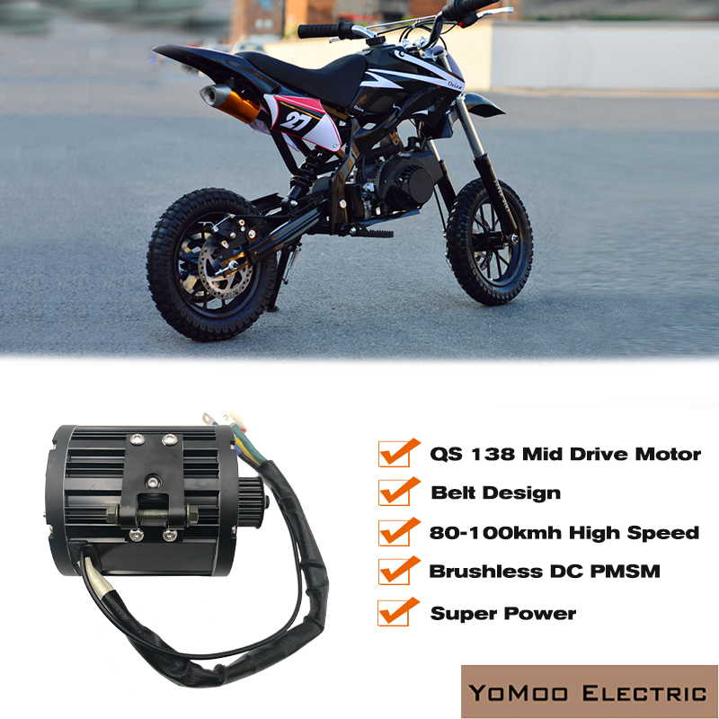 17-дюймовый QS138 4000 Вт пико – обзор и цена 72V 12000W Electric Dirt Bike