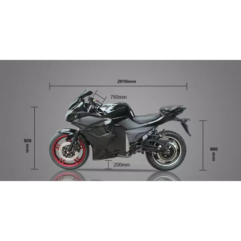 Электрический гоночный мотоцик – обзор и цена 72V 5000W Electric Motorcycle