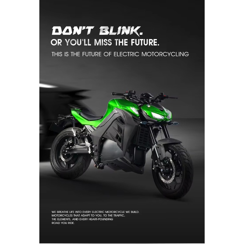 Электрический гоночный мотоцик – обзор и цена 72V 5000W Electric Motorcycle