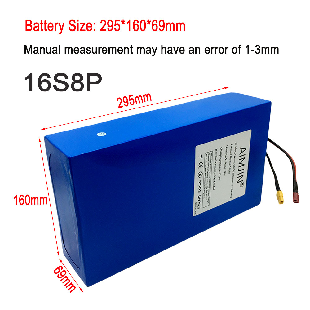 Новая литиевая батарея 16S8p 1 – обзор и цена 60V 30Ah Electric Scooter Battery