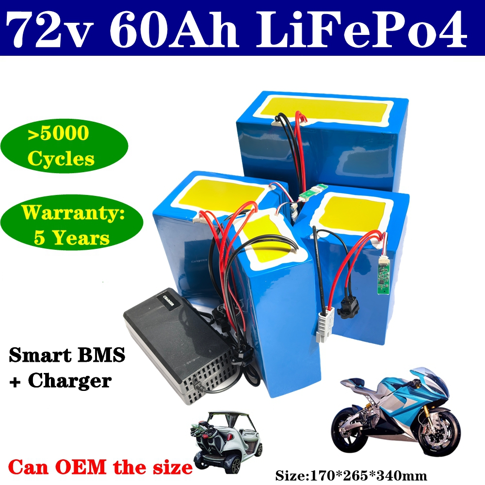 Литиевый аккумулятор lifepo4 7 – обзор и цена 72V 60Ah Lifepo4 Battery Pack