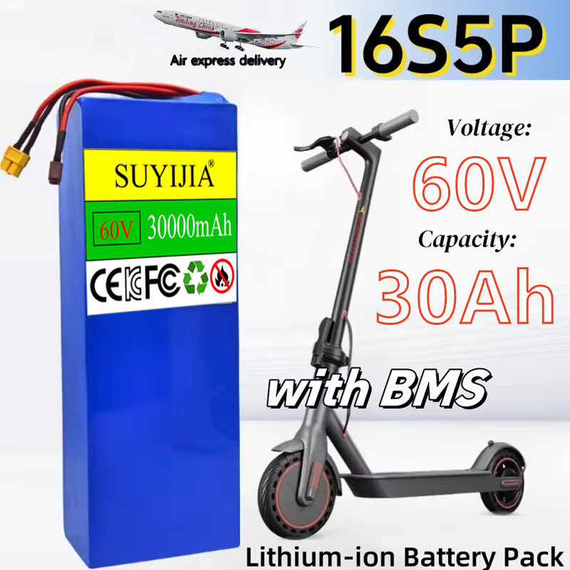 Аккумуляторная батарея 16S5P 6 – обзор и цена 60V 30Ah Electric Scooter Battery