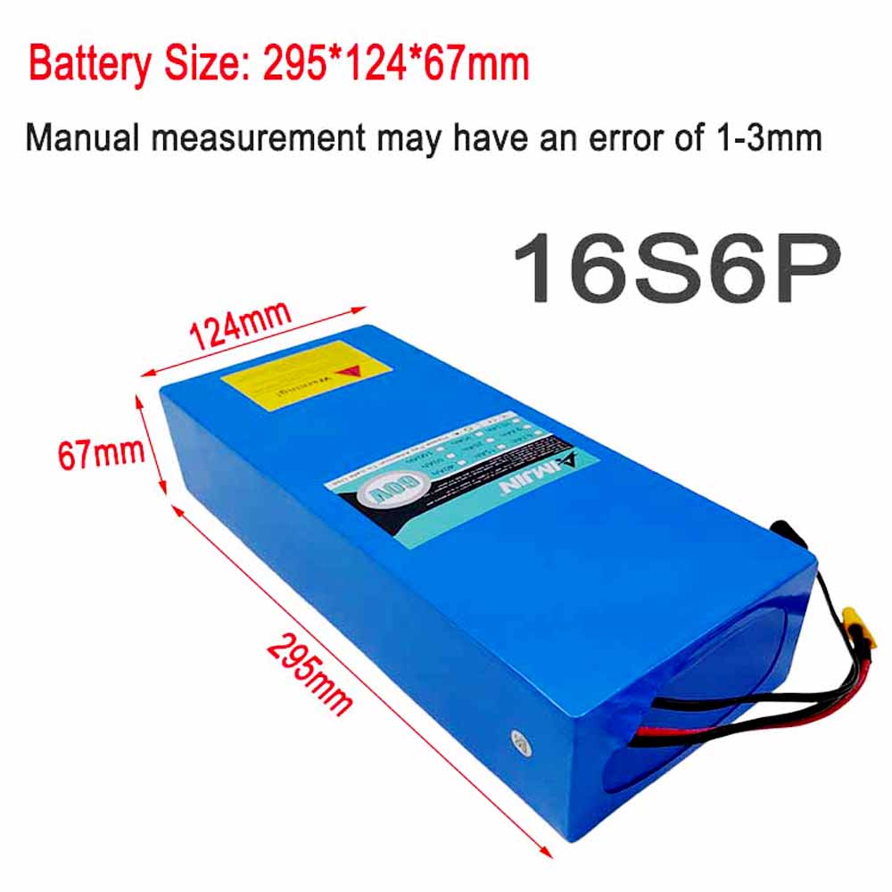 Аккумуляторный блок 16S6P 60В  – обзор и цена 60V 30Ah Electric Scooter Battery